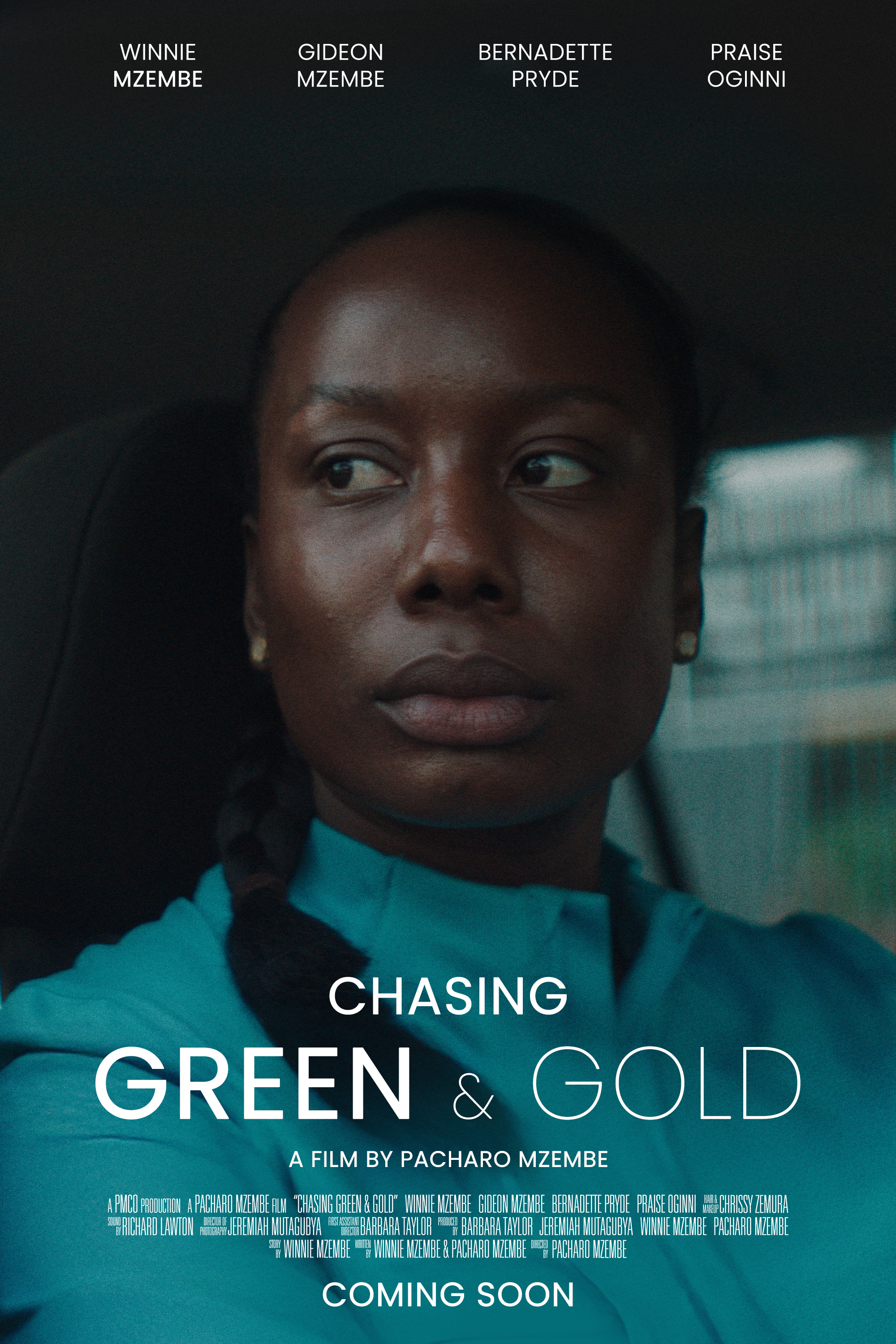 Chasing Green & Gold Poster